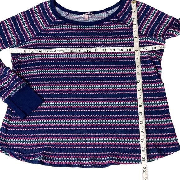 NEW Victoria's Secret Blue 2 Piece Knit  Pajama Set - Picture 13 of 16